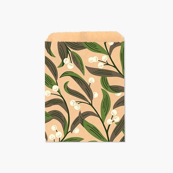 Nashville Wraps White Berries Paper Merchandise Bags, 4.75x6.75, 100PK MB0WBM - main