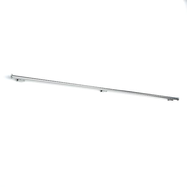 Quiet Glide 6' Polished Chrome Ladder Rail Kit for Removable Ladder System QG.4006-302.04 - main
