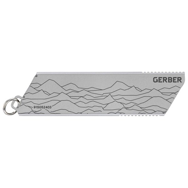 Gerber Mini Utility Pocket Knife, Stainless Steel Blade, Silver Handle 1072684 - main