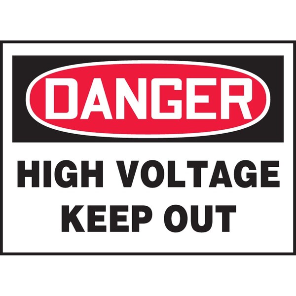Accuform OSHA DANGER SAFETY LABEL HIGH LELC038VSP - main