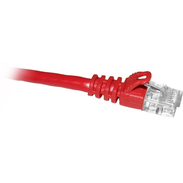 Enet Cat6 Red 1 Foot Patch Cable w/ Snagless Molded Boot (Utp) C6-RD-1-ENC - main