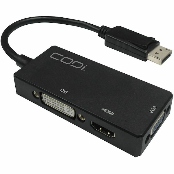Codi Multi-Function DisplayPort to HDMI/DVI/VGA Adapter A01066 - main
