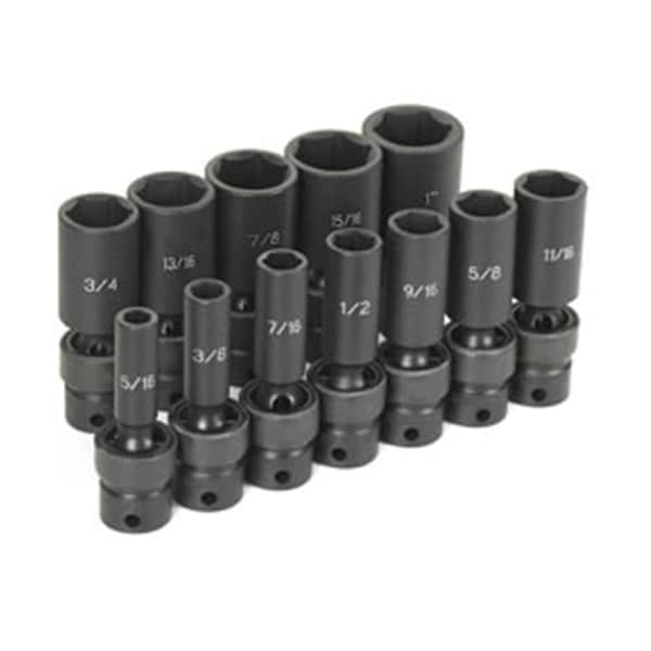 Light House Beauty 1212UD 0.38 in. Drive 12 Pc. Deep Length Fract. Univ. Set LI3590697 - main