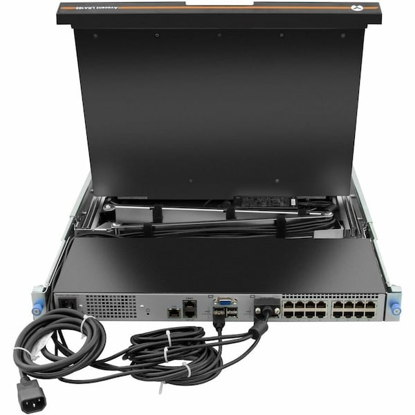 Liebert Vertiv Avocent LRA Rack Console 18.5" LCD Widescreen, 8-Port, Keyboard with Touchpad LRA185KMM8DG01 - main