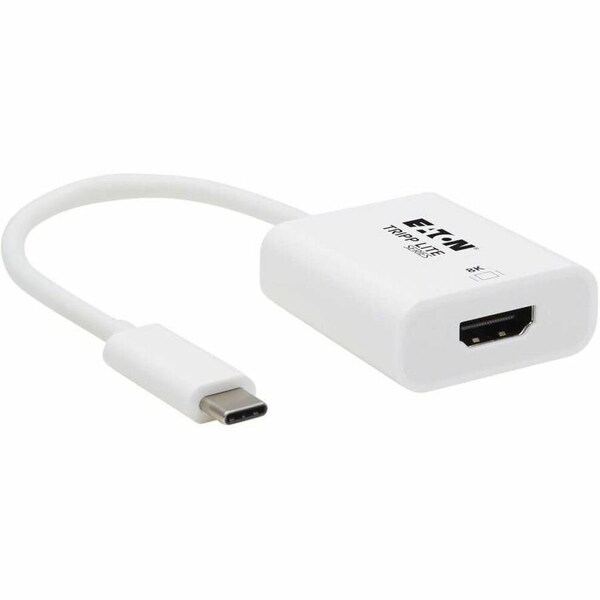 Tripp Lite USB C TO HDMI ADAPTER 8K30HZ HDR 4:4:4 HDCP 2.3 M/F WHITE U444-06N-HD8KW - main
