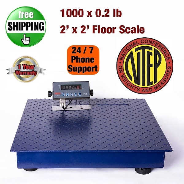 Prime Systems New Prime Scale Series 1000x0.2lb Floor Scale 24x24 with Indicator CS2010-2x2-eBay - main