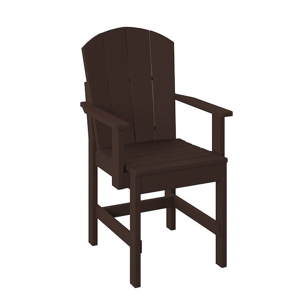 Polybird FANBACK DINING CHAIR. TUDOR BROWN POLYBIRD P8-R - main
