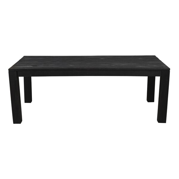 Homeroots 84" Dark Gray Rectangular Solid Wood Dining Table 488704 - main
