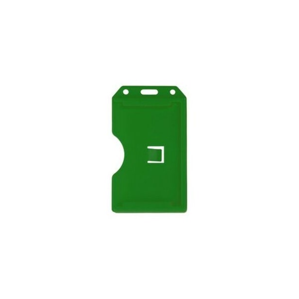 Brady BADGE HOLDER, GREEN, 2-SIDED VERT MULTI CARD HOLDER, SIDE LOAD 1840-3084 - main