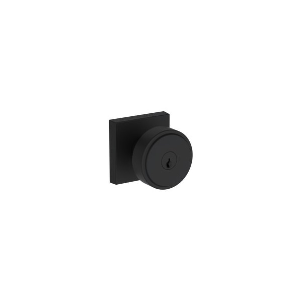 Baldwin Residential Door Knobs Keyed Entry Reversible Satin Black ENVASCSR190 - main