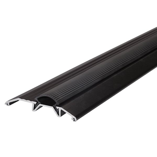 M-D Building Products 3-3/4 in. x 3/4 in. x 36 in. Brown Aluminum and Vinyl Heavy-Duty Low-Profile Threshold 10116 - main
