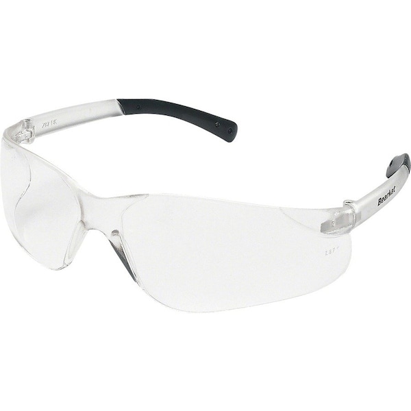 Mcr Safety BearKat (BK1), Safety Glasses, Duramass Hard Coat, Clear Lens, Non-Slip Temple, Frameless BK110 - main