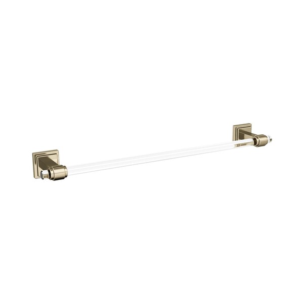 Amerock Glacio Clear/Golden Champagne Contemporary 18 in 457 mm Towel Bar BH36063CBBZ - main