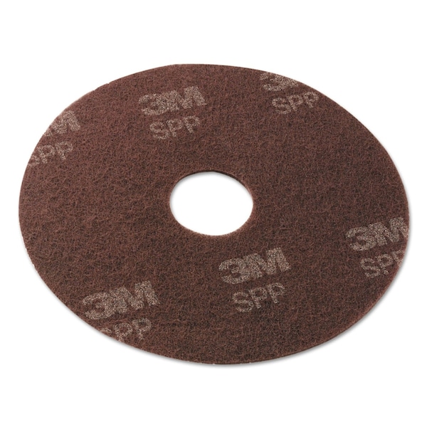Scotch-Brite Surface Prep Floor Pads, 16" Diameter, Brown, 10PK SPP16 - main