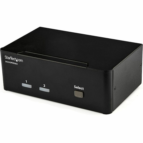 Startech.Com 2-PORT DISPLAY PORT DUAL-MONITOR KVM SWITCH - 4K 60HZ - ACCESS TWO DUAL-MONITOR COMPUTERS AND TWO SV231DPDDUA2 - main