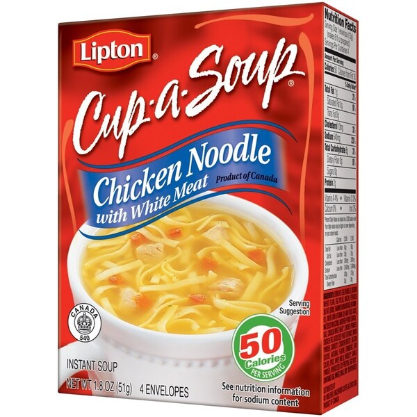Lipton Cup-A-Noodle Chicken Noodle Soup, 4 count, 24PK 1480 - main