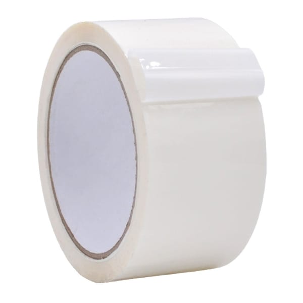 Wod Tape CSTC26SBA Heavy-Duty Carton Sealing Packaging Tape 2.6 Mil Acrylic Adhesive White: 49 in. x 72 yds WOD CSTC26SBA-49000-LOG-72-WHI - main