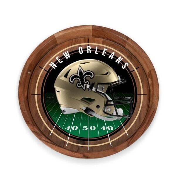 Picnic Time Family Of Brands NFL New Orleans Saints - Barista Serving Tray with Glass Insert 907-09-511-204-2 - main