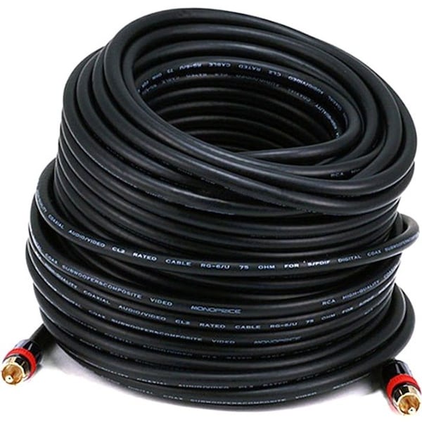 Monoprice COAXIAL AUDIO/VIDEO RCA CL2 CABLE 100FT 5872 - main