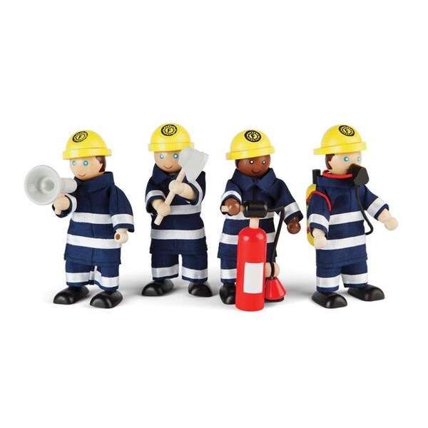 Bigjigs Toys Firefighters Set, 4PK BJTT0117 - main
