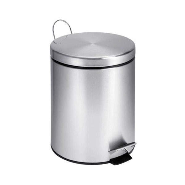 Honey-Can-Do 5 Liter Stainless Steel Step-On Wastebasket TRS-01449 - main