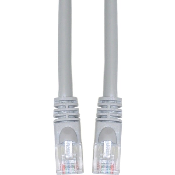 Cable Wholesale Cat5e Gray Copper Ethernet Patch Cable, Snagless/Molded Boot, POE Compliant, 14 foot 10X6-02114 - main