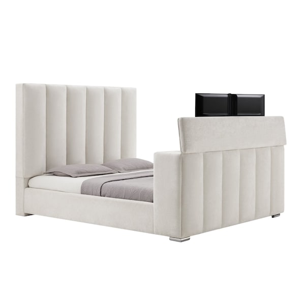 Global Furniture Usa Contemporary Serenity/Emma Crema Queen Bed Group SERENITY/EMMA-CREMA-QBG - main
