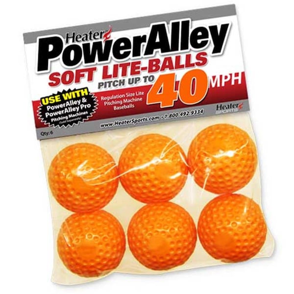 Heater Poweralley Orange 40M ph-liteballs, 6 Pack HE302530 - main