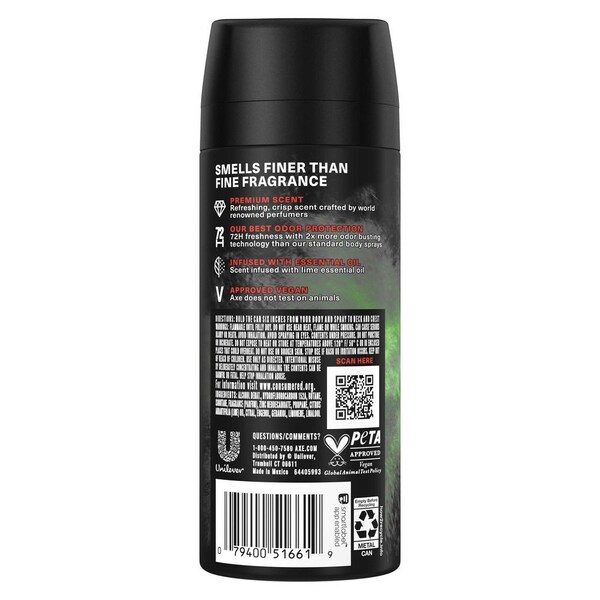 Axe Fine Fragrance Collection Watermelon Freeze Premium Deodorant Body Spray, 4 Ounce, 12PK 64382082 - main