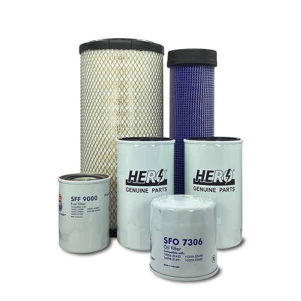 Hero Preventative Maintenance Kit Kubota M9960HF Tractor MSU-KA-0541 - main