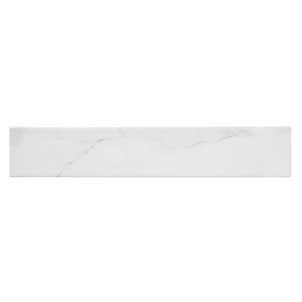 Andova Tiles Porlan Tulane White 3-in. x 17-in. Subway Marble Look Matte Porcelain Wall & Floor Tile, 30PK ANDPOR1256 - main