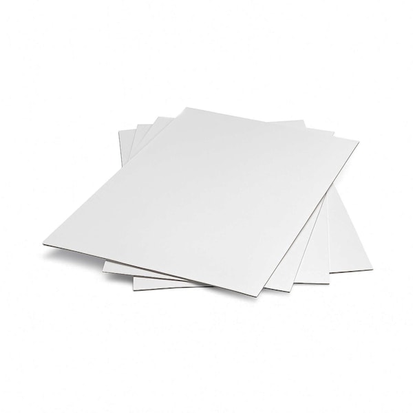 Mvp Packaging Medium-Duty Chipboard Pads (White/Brown), 5.5" x 3.25", 0.030" thick, PK100 CRB550330100 - main
