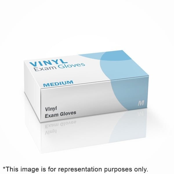 Oasis Disposable Gloves, Vinyl, Powder-Free, M, 100 PK VINYL-M - main