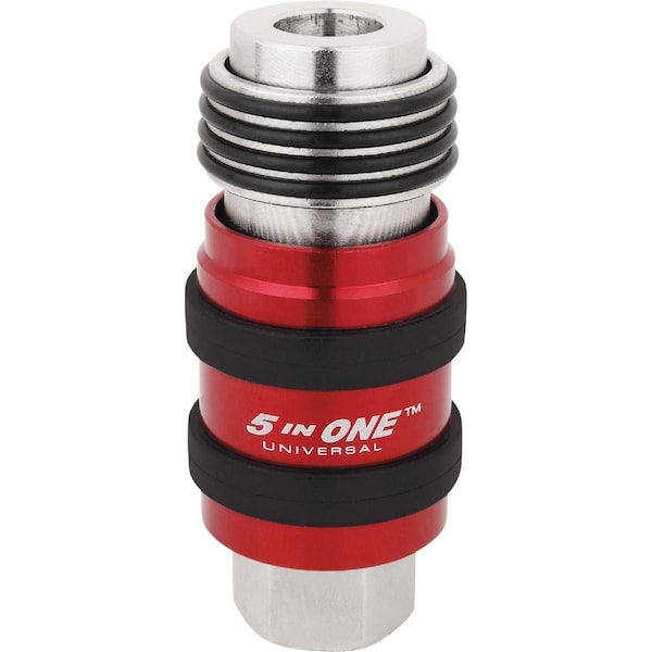 Milton 5-In-1 Universal Safety Exhaust Quick-Connect Industrial Coupler FNPT S-1750 - main