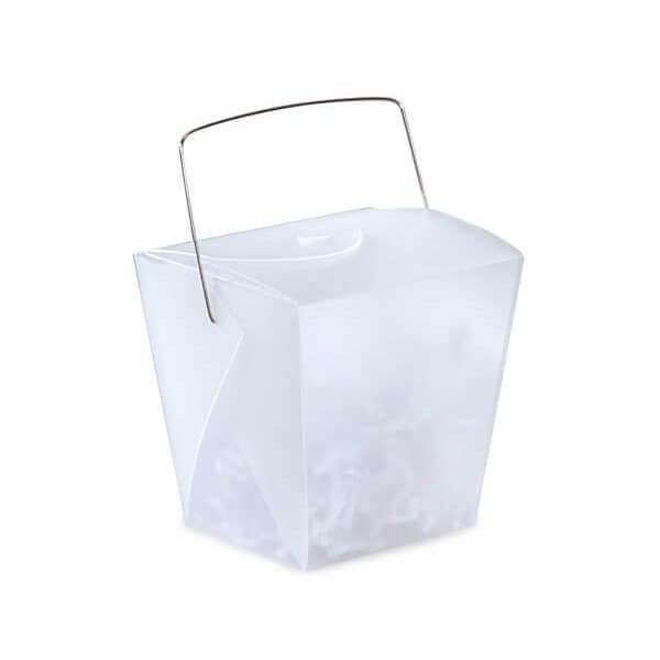 Nashville Wraps White Frosted Take Out Favor Boxes, Large 4x3.5x4, 12PK 11501 - main