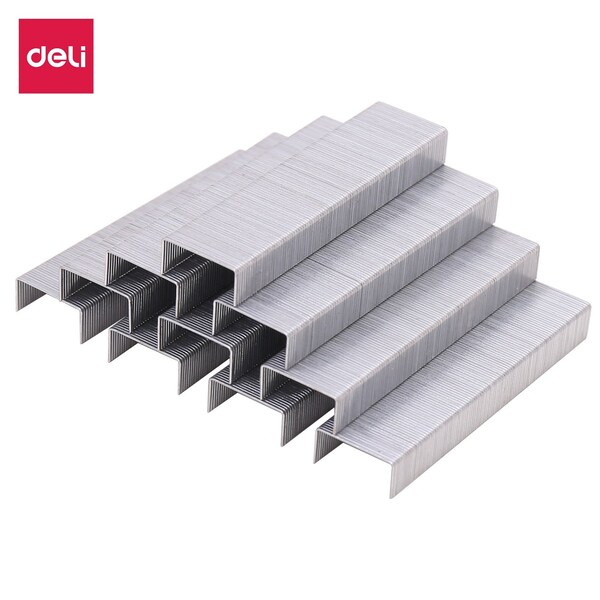 Deli Staples, 1000pcs, Rust-Resistant, Easy to Penetrate, 1000PK E0012S - main