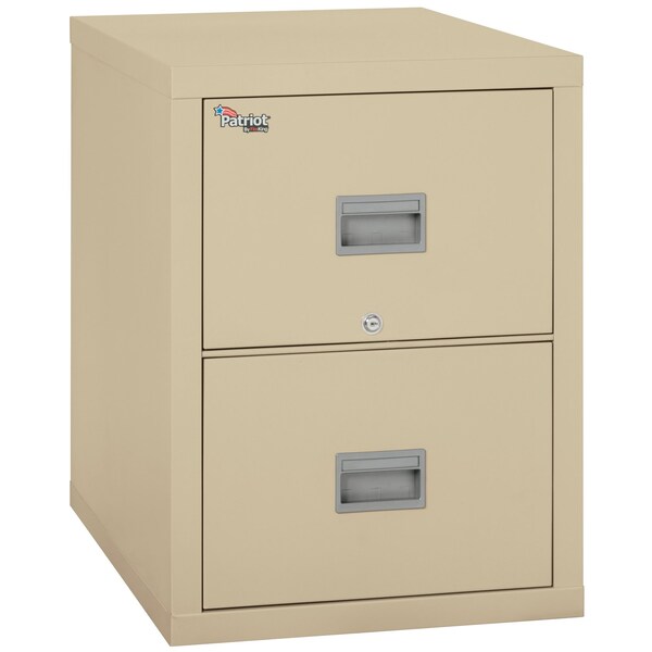 Fireking 20-13/16" W 2 Drawer File Cabinet, Parchment, Legal 2P2131-CPA - main