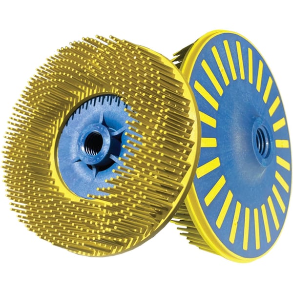 Dedeco SUNBURST 4-1/2" EZLOC YELLOW 80 GRIT (A/O) 5/8"-11, 5PK 1851 - main