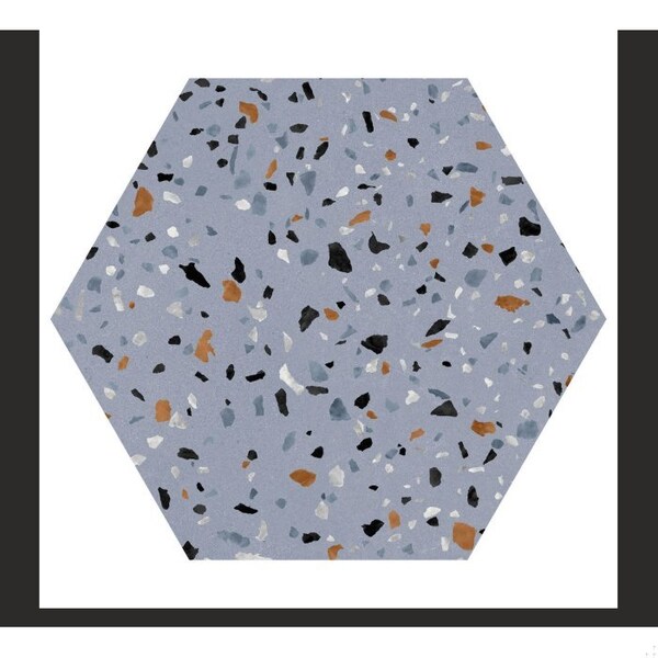 Andova Tiles SAMPLE-Kallisto 8-in. x 9-in. Hexagon Terrazzo Matte Porcelain Wall & Floor Tile SAM-ANDKALL1241 - main