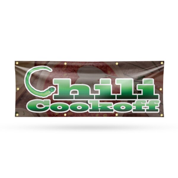 Signmission Chili Cook Off, 36 Inch x 96 Inch, Vinyl Banner B-96-30515 - main