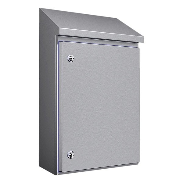 Rittal 1/4-Turn Latch Electrical Enclosure, 669 mm H, 210 mm D, 390 mm W, 1, 12, 13, 3, 3X, 4, 4X 1305600 - main