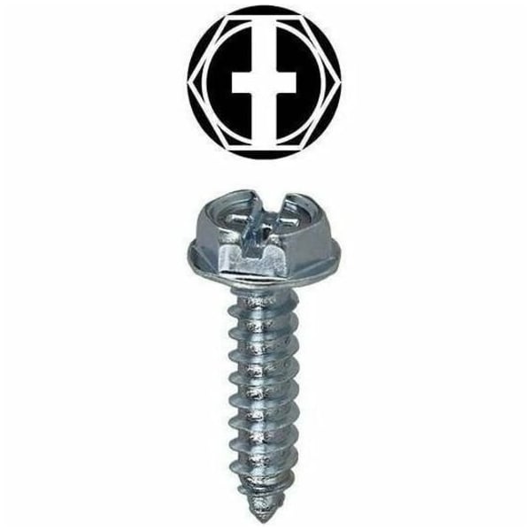 Dottie Sheet Metal Screw Kit, Zinc Plated Finish, Carbon Steel, Hex Washer Head Hex/Phillips/Slotted Drive 8HX - main