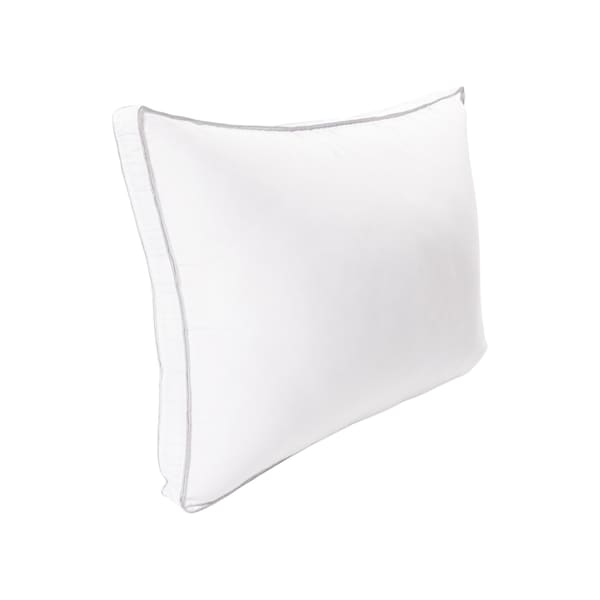 Homeroots Set of Two Microfiber Down Alternative Medium Hypoallergenic Standard Size Bed Pillows 526444 - main