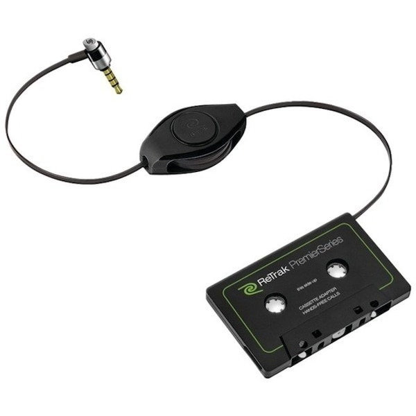 Retrak ETPRCSSTT Audio Cassette Adapter - Mini-phone - Black ETPRCSSTT - main