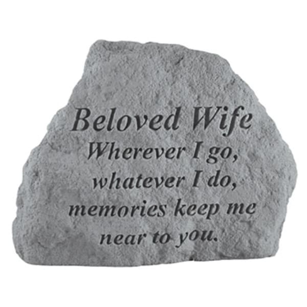 Kay Berry Beloved Wife Wherever I Go-Whatever I Do - Memorial - 6.5 ines x 4.75 ines 16820 - main
