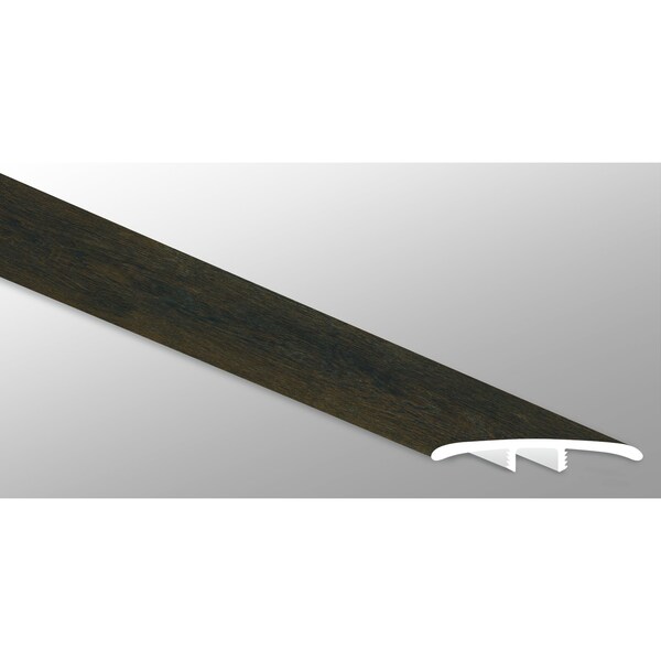 Ackland 0.27 in. T x 94 in. L x 1.77 in. W Rustic Walnut Luxury Vinyl Flooring Trim T Molding Large AKVTVRUWA-TL - main