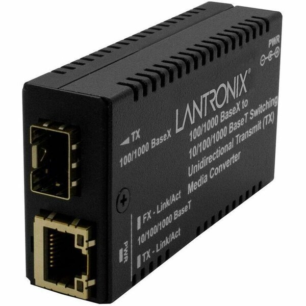 Transition Networks 10/100/1000BASETX TO 1000BASE SFP UNI DIRECTIONAL TX W/ -NA PWR M/GE-PSW-SFP-01-UTX-NA - main