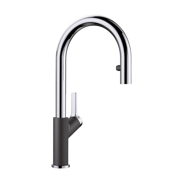 Blanco Urbena Pull-Down 1.5 GPM, Chrome/Anthracite 526392 - main