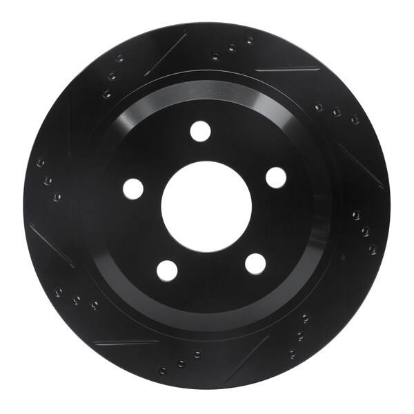 Dynamic Friction Co DFC Brake Rotor - Drilled and Slotted - Black 633-52013L - main