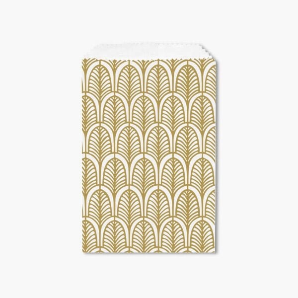 Nashville Wraps Nouveau Gold Paper Merchandise Bags, 4.75x6.75, 500PK MB0NG - main